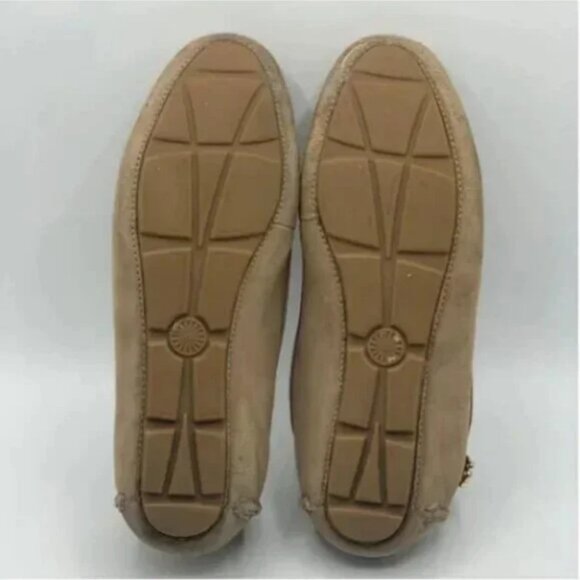 UGG Callen Suede Driving Loafer Tan Size 8.5 - Picture 5 of 9